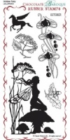 October Fairy Rubber Stamp sheet - DL